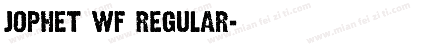 Jophet WF Regular字体转换